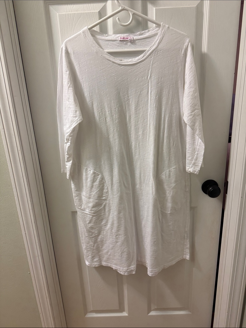 fresh produce White Midi Dress with Pockets
